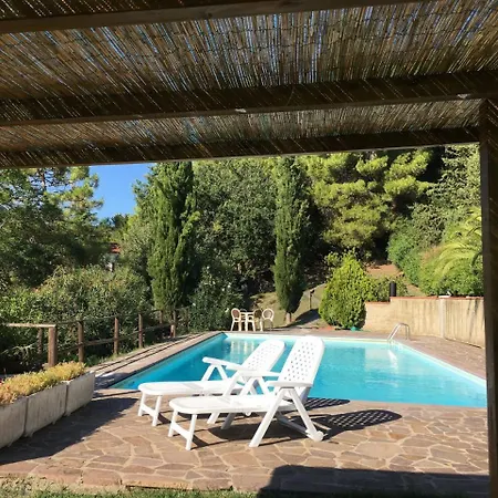 Casa Bianca Pool With Sea View, Fenced Garden, Barbecue By Toscanatour Villa *