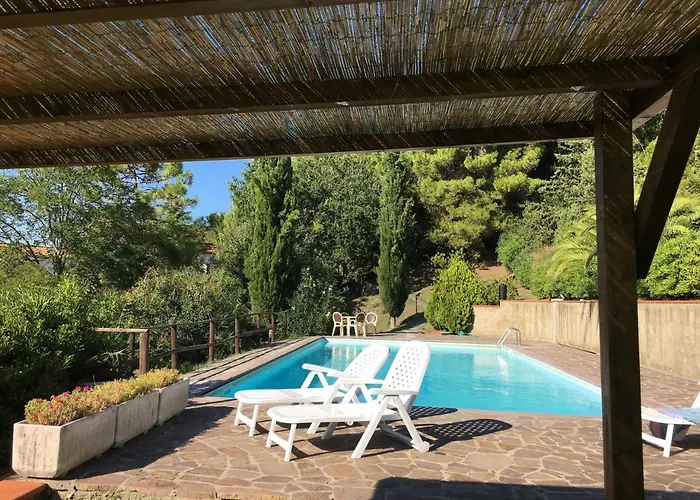 Casa Bianca Pool With Sea View, Fenced Garden, Barbecue By Toscanatour 别墅 *
